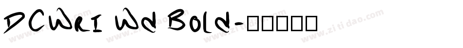 DCWri Wd Bold字体转换